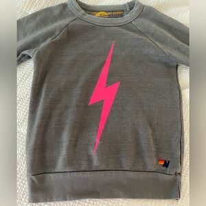 charcoal grey aviator nation sweatshirt kids size 12